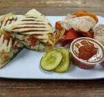 CHICKEN CAPRESE FLATBREAD SANDWICH